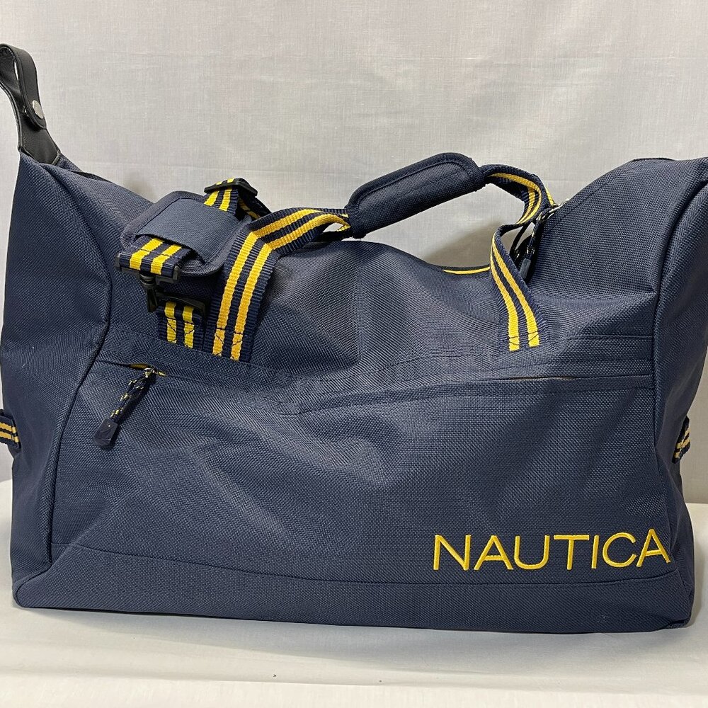 [New without Tags] Nautica Duffel Bag, Blue & Yellow | Good for traveling